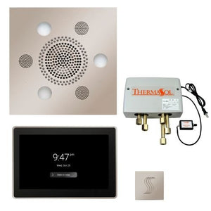 ThermaSol TT2 & Serenity Total Wellness Package ThermaTouch2 Control, Serenity Advanced Rainhead, SteamVection Steamhead, Digital Shower Valve - West Coast Saunas - TWP15US-PN