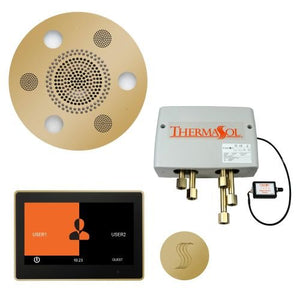 ThermaSol TT2 & Serenity Total Wellness Package ThermaTouch2 Control, Serenity Advanced Rainhead, SteamVection Steamhead, Digital Shower Valve - West Coast Saunas - TWP10UR-PB