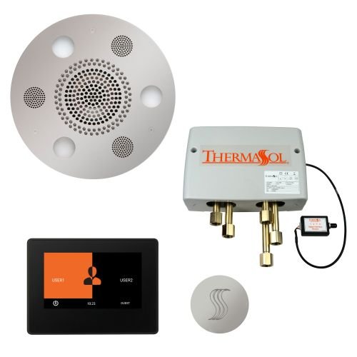 ThermaSol TT2 & Serenity Total Wellness Package ThermaTouch2 Control, Serenity Advanced Rainhead, SteamVection Steamhead, Digital Shower Valve - West Coast Saunas - TWP7R-PC