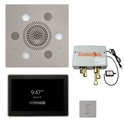 ThermaSol TT2 & Serenity Total Wellness Package ThermaTouch2 Control, Serenity Advanced Rainhead, SteamVection Steamhead, Digital Shower Valve - West Coast Saunas - TWP15US-SC