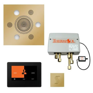 ThermaSol TT2 & Serenity Total Wellness Package ThermaTouch2 Control, Serenity Advanced Rainhead, SteamVection Steamhead, Digital Shower Valve - West Coast Saunas - TWP7S-PB