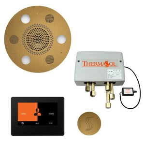 ThermaSol TT2 & Serenity Total Wellness Package ThermaTouch2 Control, Serenity Advanced Rainhead, SteamVection Steamhead, Digital Shower Valve - West Coast Saunas - TWP7R-AB