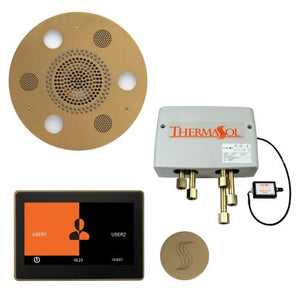 ThermaSol TT2 & Serenity Total Wellness Package ThermaTouch2 Control, Serenity Advanced Rainhead, SteamVection Steamhead, Digital Shower Valve - West Coast Saunas - TWP10UR-SB