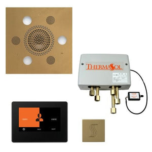 ThermaSol TT2 & Serenity Total Wellness Package ThermaTouch2 Control, Serenity Advanced Rainhead, SteamVection Steamhead, Digital Shower Valve - West Coast Saunas - TWP7S-SB
