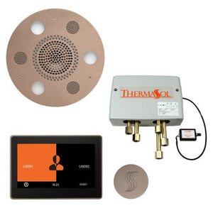 ThermaSol TT2 & Serenity Total Wellness Package ThermaTouch2 Control, Serenity Advanced Rainhead, SteamVection Steamhead, Digital Shower Valve - West Coast Saunas - TWP10UR-SN