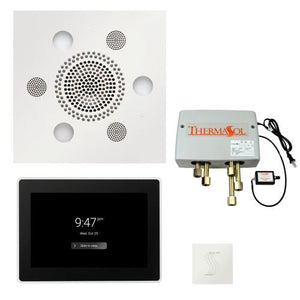 ThermaSol TT2 & Serenity Total Wellness Package ThermaTouch2 Control, Serenity Advanced Rainhead, SteamVection Steamhead, Digital Shower Valve - West Coast Saunas - TWP15US-WHT