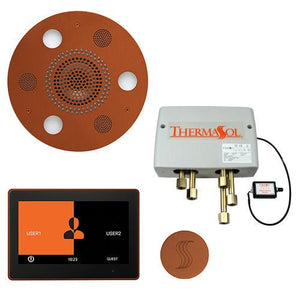 ThermaSol TT2 & Serenity Total Wellness Package ThermaTouch2 Control, Serenity Advanced Rainhead, SteamVection Steamhead, Digital Shower Valve - West Coast Saunas - TWP10UR-ACOP