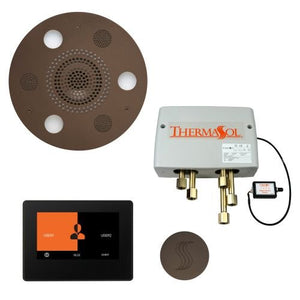 ThermaSol TT2 & Serenity Total Wellness Package ThermaTouch2 Control, Serenity Advanced Rainhead, SteamVection Steamhead, Digital Shower Valve - West Coast Saunas - TWP7R-ORB