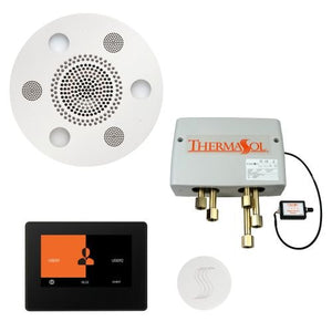 ThermaSol TT2 & Serenity Total Wellness Package ThermaTouch2 Control, Serenity Advanced Rainhead, SteamVection Steamhead, Digital Shower Valve - West Coast Saunas - TWP7R-WHT