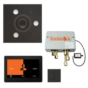 ThermaSol TT2 & Serenity Total Wellness Package ThermaTouch2 Control, Serenity Advanced Rainhead, SteamVection Steamhead, Digital Shower Valve - West Coast Saunas - TWP10US-MB