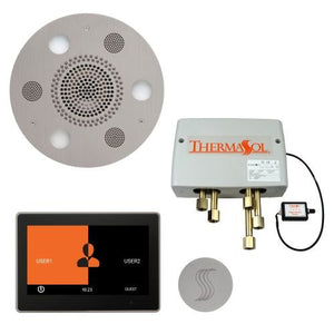 ThermaSol TT2 & Serenity Total Wellness Package ThermaTouch2 Control, Serenity Advanced Rainhead, SteamVection Steamhead, Digital Shower Valve - West Coast Saunas - TWP10UR-SC