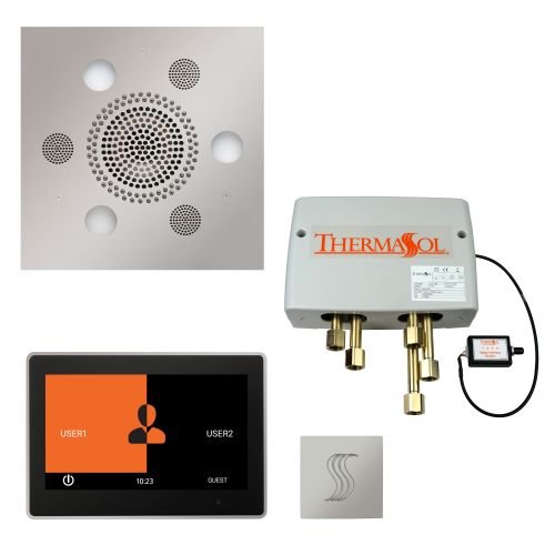 ThermaSol TT2 & Serenity Total Wellness Package ThermaTouch2 Control, Serenity Advanced Rainhead, SteamVection Steamhead, Digital Shower Valve - West Coast Saunas - TWP10US-PC