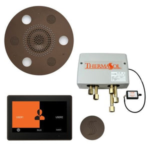 ThermaSol TT2 & Serenity Total Wellness Package ThermaTouch2 Control, Serenity Advanced Rainhead, SteamVection Steamhead, Digital Shower Valve - West Coast Saunas - TWP10UR-ORB