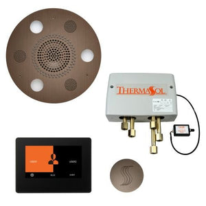 ThermaSol TT2 & Serenity Total Wellness Package ThermaTouch2 Control, Serenity Advanced Rainhead, SteamVection Steamhead, Digital Shower Valve - West Coast Saunas - TWP7R-AN