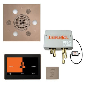 ThermaSol TT2 & Serenity Total Wellness Package ThermaTouch2 Control, Serenity Advanced Rainhead, SteamVection Steamhead, Digital Shower Valve - West Coast Saunas - TWP10US-SN