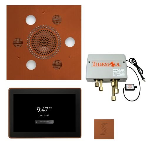ThermaSol TT2 & Serenity Total Wellness Package ThermaTouch2 Control, Serenity Advanced Rainhead, SteamVection Steamhead, Digital Shower Valve - West Coast Saunas - TWP15US-ACOP