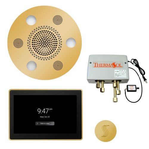 ThermaSol TT2 & Serenity Total Wellness Package ThermaTouch2 Control, Serenity Advanced Rainhead, SteamVection Steamhead, Digital Shower Valve - West Coast Saunas - TWP15UR-PG