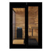 ThermaSol Vera Sauna Cabin Fully Assembled Outdoor Sauna, Tinted Parsol Glass, Up to 3 Persons - West Coast Saunas - 14-VERADL