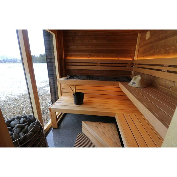 Thermowood 4 to 6 Person Two Room Cube Sauna Kit - Cubo M - West Coast Saunas - BS - CUBO - M