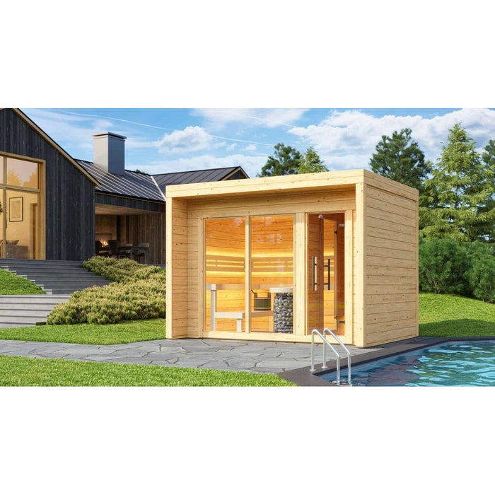 Thermowood 4 to 6 Person Two Room Cube Sauna Kit - Cubo M - West Coast Saunas - BS - CUBO - M