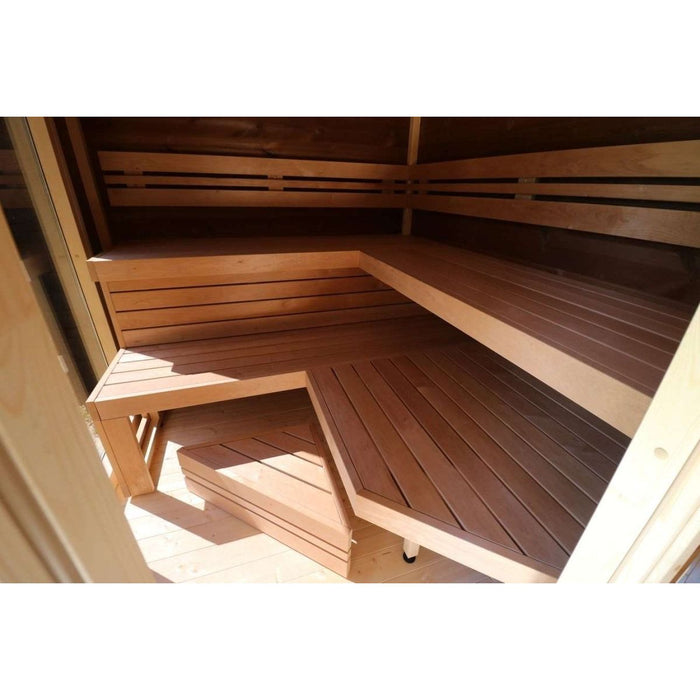 Thermowood 4 to 6 Person Two Room Cube Sauna Kit - Cubo M - West Coast Saunas - BS - CUBO - M
