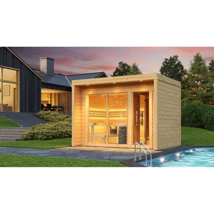 Thermowood 4 to 6 Person Two Room Cube Sauna Kit - Cubo M - West Coast Saunas - BS - CUBO - M