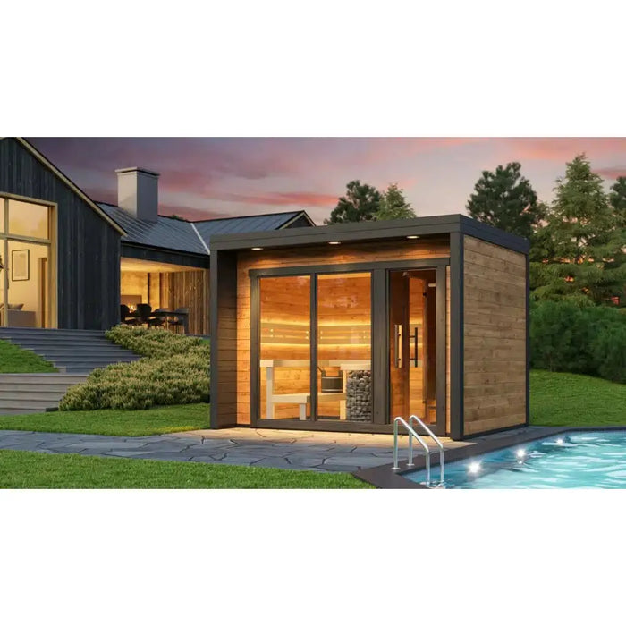 Thermowood 4 to 6 Person Two Room Cube Sauna Kit - Cubo M - West Coast Saunas - BS - CUBO - M
