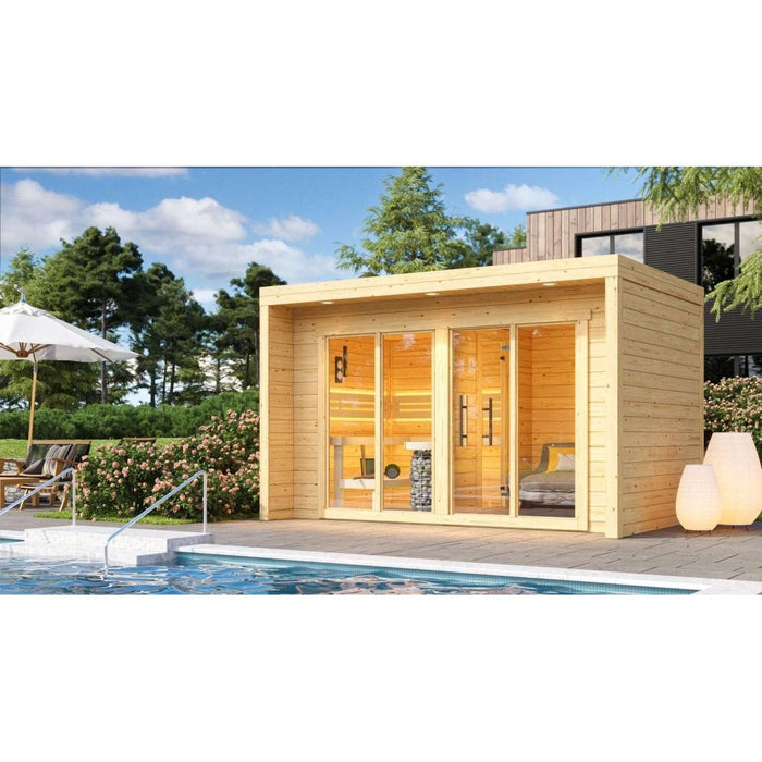 Thermowood 5 Person Two Room Cube Sauna Kit - Cubo L - West Coast Saunas - BS - CUBO - L