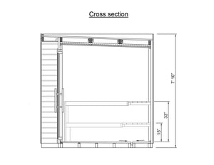 Thermowood 5 Person Two Room Cube Sauna Kit - Cubo L - West Coast Saunas - BS - CUBO - L