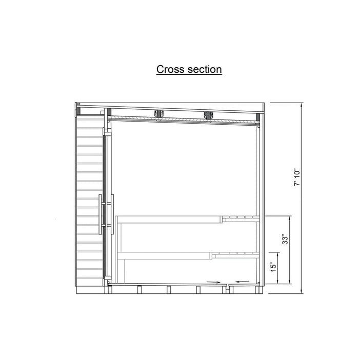 Thermowood 5 Person Two Room Cube Sauna Kit - Cubo L - West Coast Saunas - BS - CUBO - L