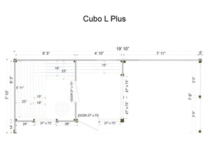 Thermowood 5 Person Two Room Cube Sauna Kit w/Outdoor Area - Cubo L Plus - West Coast Saunas - BS - CUBO - L - PLS