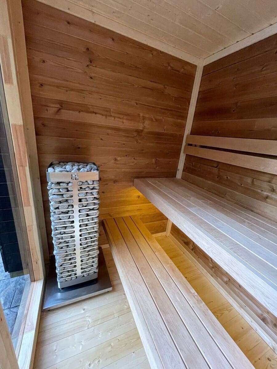 Tiny Thermowood Cube 3 Person Sauna Kit - Cubo XXS - West Coast Saunas - BS - CUBO - XXS