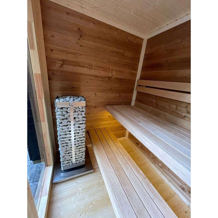 Tiny Thermowood Cube 3 Person Sauna Kit - Cubo XXS - West Coast Saunas - BS - CUBO - XXS