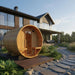 Turku Finnish Barrel Sauna with Terrace and WiFi Heater - Finnish Sauna Builders - West Coast Saunas - sku-47595062264049