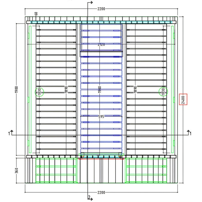Turku Finnish Barrel Sauna with Terrace and WiFi Heater - Finnish Sauna Builders - West Coast Saunas - sku-47595062264049