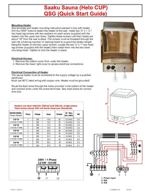 TyloHelo Saaku Sauna Heater with Rocks - West Coast Saunas - CP90