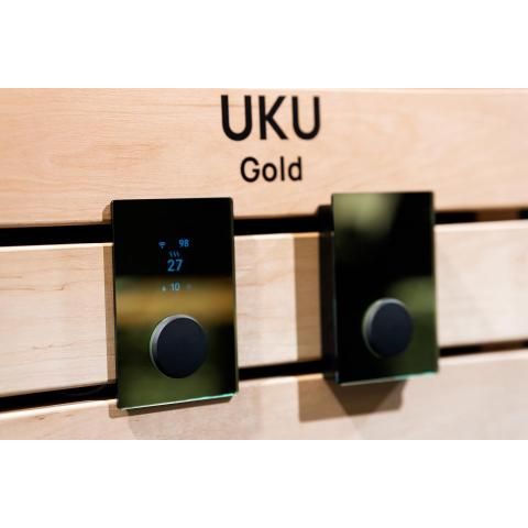 UKU WiFi Sauna Control Panel with Glass Display - West Coast Saunas - UKU - WIFI - GOLD