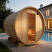 Vassa Finnish Barrel Sauna with WiFi Heater - Finnish Sauna Builders - West Coast Saunas - sku-47986444632305