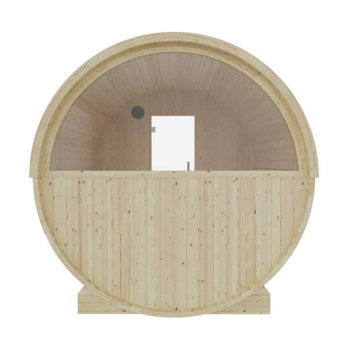 Vassa Finnish Barrel Sauna with WiFi Heater - Finnish Sauna Builders - West Coast Saunas - sku-47986444632305