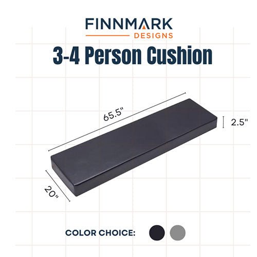 Vinyl Sauna Cushion for Finnmark FD-3 Infrared Sauna - West Coast Saunas - FM-REC-SEAT-3