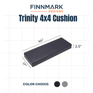 Vinyl Sauna Cushion for Finnmark Trinity Infrared Sauna - West Coast Saunas - FM-REC-SEAT-COMBO