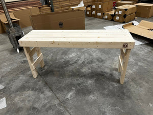 WCS Tall Folding Pine Sauna Bench - West Coast Saunas - 