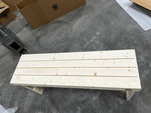 WCS Tall Folding Pine Sauna Bench - West Coast Saunas - 