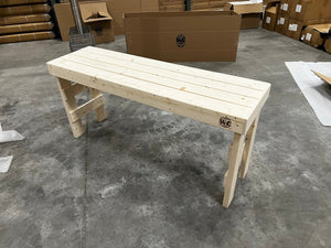 WCS Tall Folding Pine Sauna Bench - West Coast Saunas - 