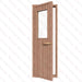 Western Red Cedar Door With Glass Window, 700x2040mm (27 1/2″ x 80 1/2″) - West Coast Saunas - BSAURCDWWRH