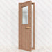 Western Red Cedar Door With Glass Window, 700x2040mm (27 1/2″ x 80 1/2″) - West Coast Saunas - BSAURCDWWRH