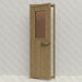 Western Red Cedar Sauna Door With Bronze Glass Window, 690×1890 mm (27 1/8″ x 74 3/8″) - West Coast Saunas - BSAUWRCDBGRH