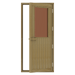Western Red Cedar Sauna Door With Bronze Glass Window, 690×1890 mm (27 1/8″ x 74 3/8″) - West Coast Saunas - BSAUNAWRCBGWDR