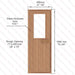 Western Red Cedar Sauna Door With Bronze Glass Window, 690×1890 mm (27 1/8″ x 74 3/8″) - West Coast Saunas - BSAUWRCDBGRH