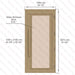 Western Red Cedar Sauna Door With Full Bronze Glass, ADA Compliance, 1005×2075 mm (39 1/2 x 81 3/4″) - West Coast Saunas - BSAUNAWRCBGDR